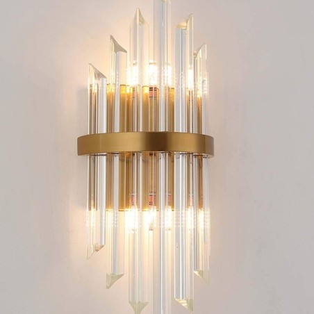 Aplique PALACE, metal dorado, cristal-0