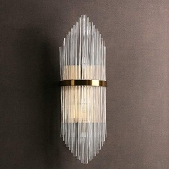 Aplique DOLHAN, metal dorado, cristal 2