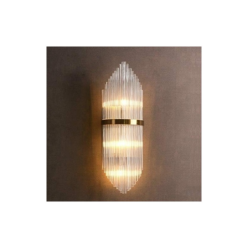 Aplique DOLHAN, metal dorado, cristal-1