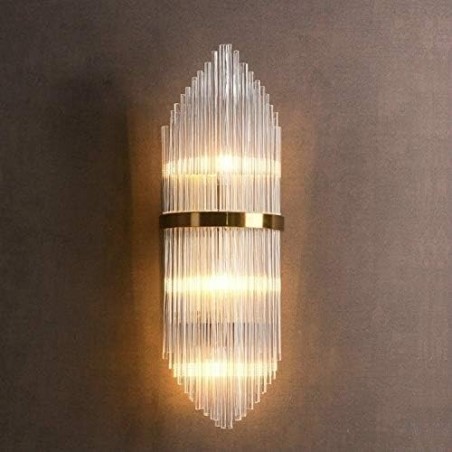 Aplique DOLHAN, metal dorado, cristal-1