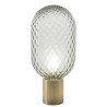 Lámpara GERA SOH43, sobremesa, aluminio, dorada, cristal