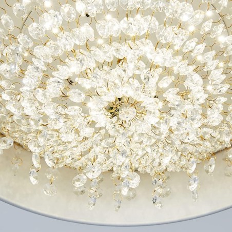 Lámpara JENA BL, colgante, metal, blanca, cristal, led-0
