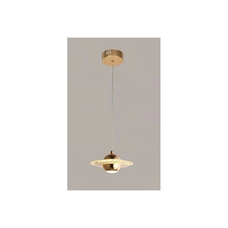 Lámpara NEVIGES, colgante, metal dorada, acrílico, led-0