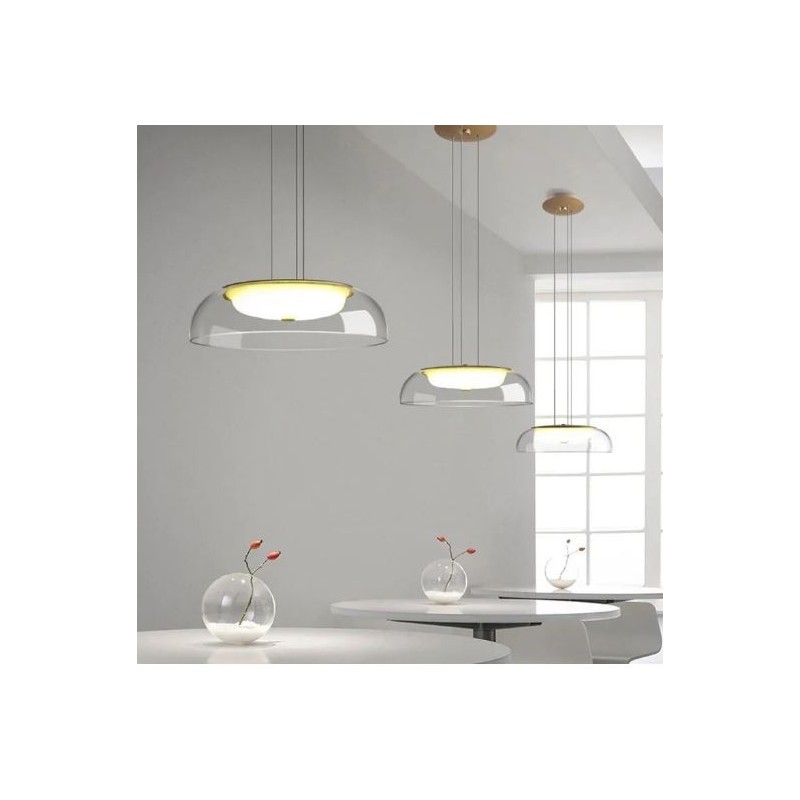Lámpara WITTEN H80, colgante, metal, cristal, led-0