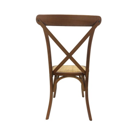 Silla CROSS SX, madera de haya, nogal, asiento de ratán-1