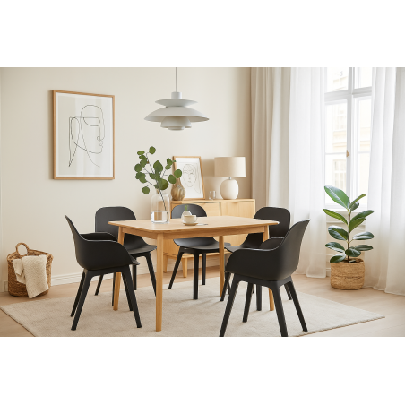 Mesa TRANSILVANIA, madera natural, 120 x 75 cms-5