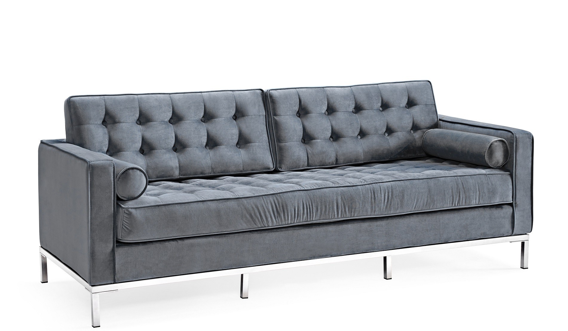 Tejido velvet gris