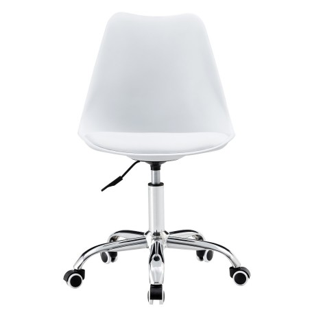 Silla TORRE GBL, giratoria, blanca, cojín blanco-0