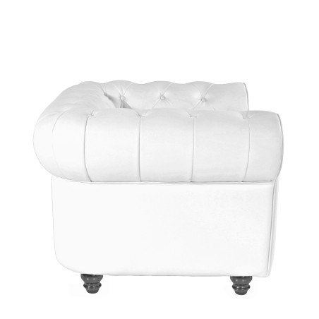Sillón CHESTER NEW, similpiel blanca-1