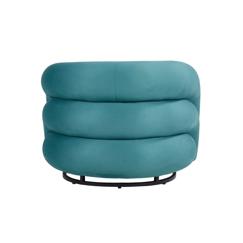 Sillón KARLOVY, tapizado velvet turquesa-2