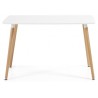 Mesa NURY, madera, tapa lacada blanca, 120 x 80 cms