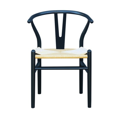 Silla WISH, madera de haya, negro, fibra trenzada-1