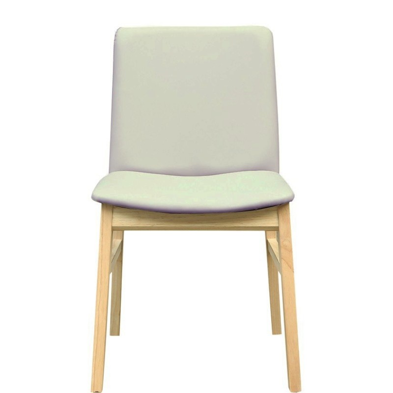 Silla ALPES, madera de haya, natural, similpiel gris-0