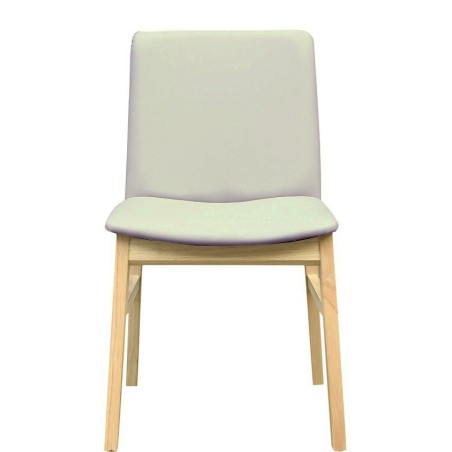 Silla ALPES, madera de haya, natural, similpiel gris-0