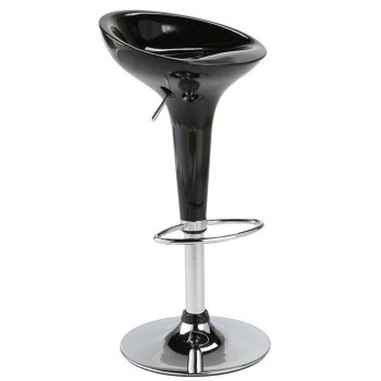 Taburete AUSTIN ( M ), cromado, abs negro
