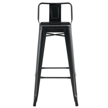 Taburete TOL R1 EK, apilable, acero, negro 2