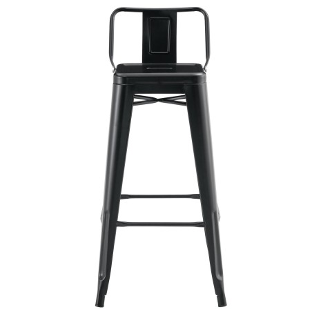 Taburete TOL R1 EK, apilable, acero, negro-0
