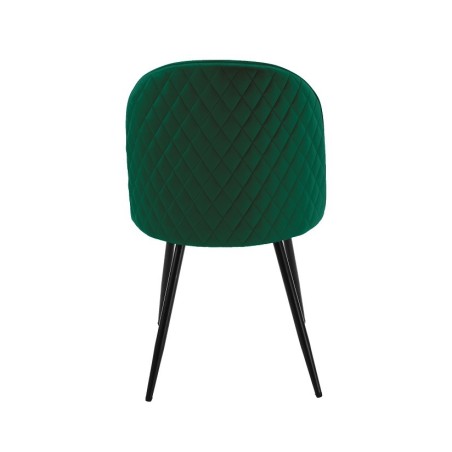 Silla MAGDA NEW, metal, tapizado velvet verde-1