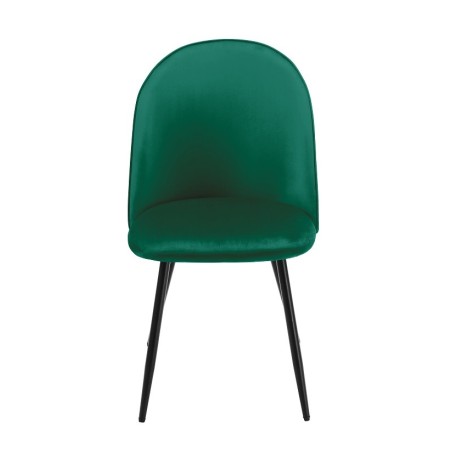 Silla MAGDA NEW, metal, tapizado velvet verde-2