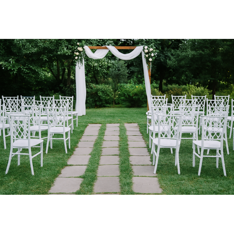 Silla TRENZA, apilable, polipropileno blanco-2