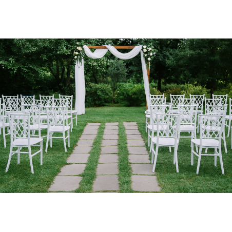 Silla TRENZA, apilable, polipropileno blanco-2