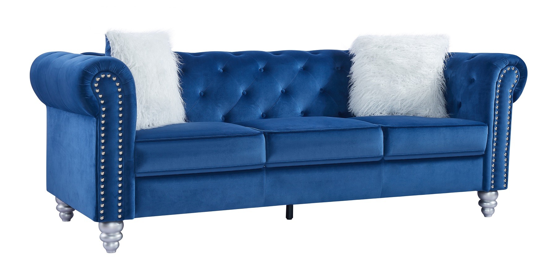 Tapizado velvet azul 67