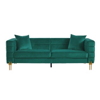 Sofá LARIOS, 3 plazas, tejido velvet verde oscuro 42 2