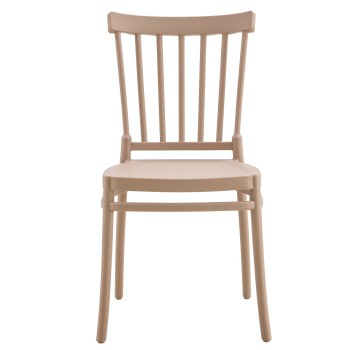 Silla MILOS NEW, apilable, tratamiento anti UV, polipropileno tórtora - Nuevo diseño ver MILOS 43 - 2