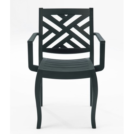 Sillón JACARANDA, apilable, polipropileno antracita-0