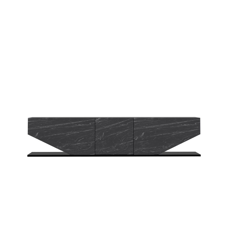 Mueble de TV VIOLET, biIaminado mármol negro, 180 cms.-2