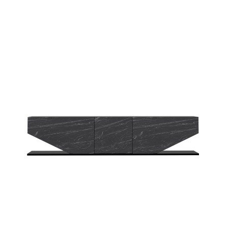 Mueble de TV VIOLET, biIaminado mármol negro, 180 cms.-2