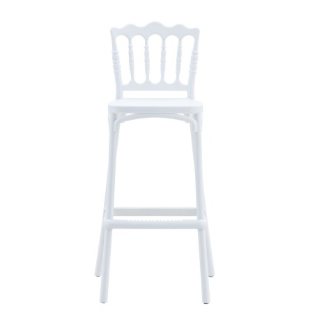 Taburete WEDDING, tratamiento anti UV, polipropileno blanco-0