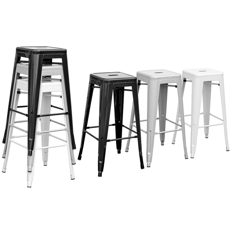 Taburete TOL EK LIMITED, acero, gris plata-1