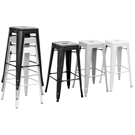 Taburete TOL EK LIMITED, acero, gris plata-1