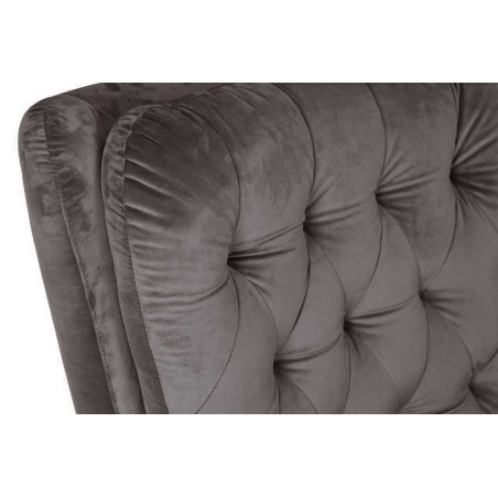 Sillón BÉCQUER, giratorio, regulable, tapizado velvet gris-2