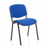 NIZA NEW AM chair, black epoxy frame, fabric A20, blue color