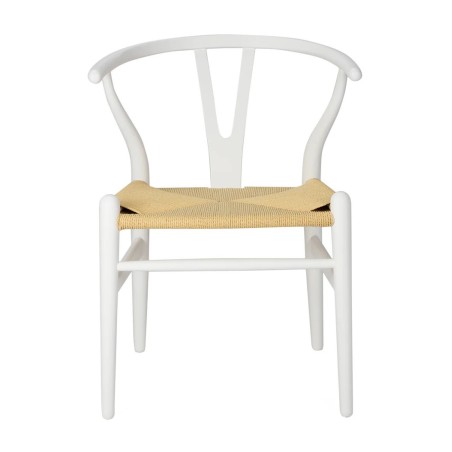 Silla WISH, madera de haya, blanca, fibra trenzada-0