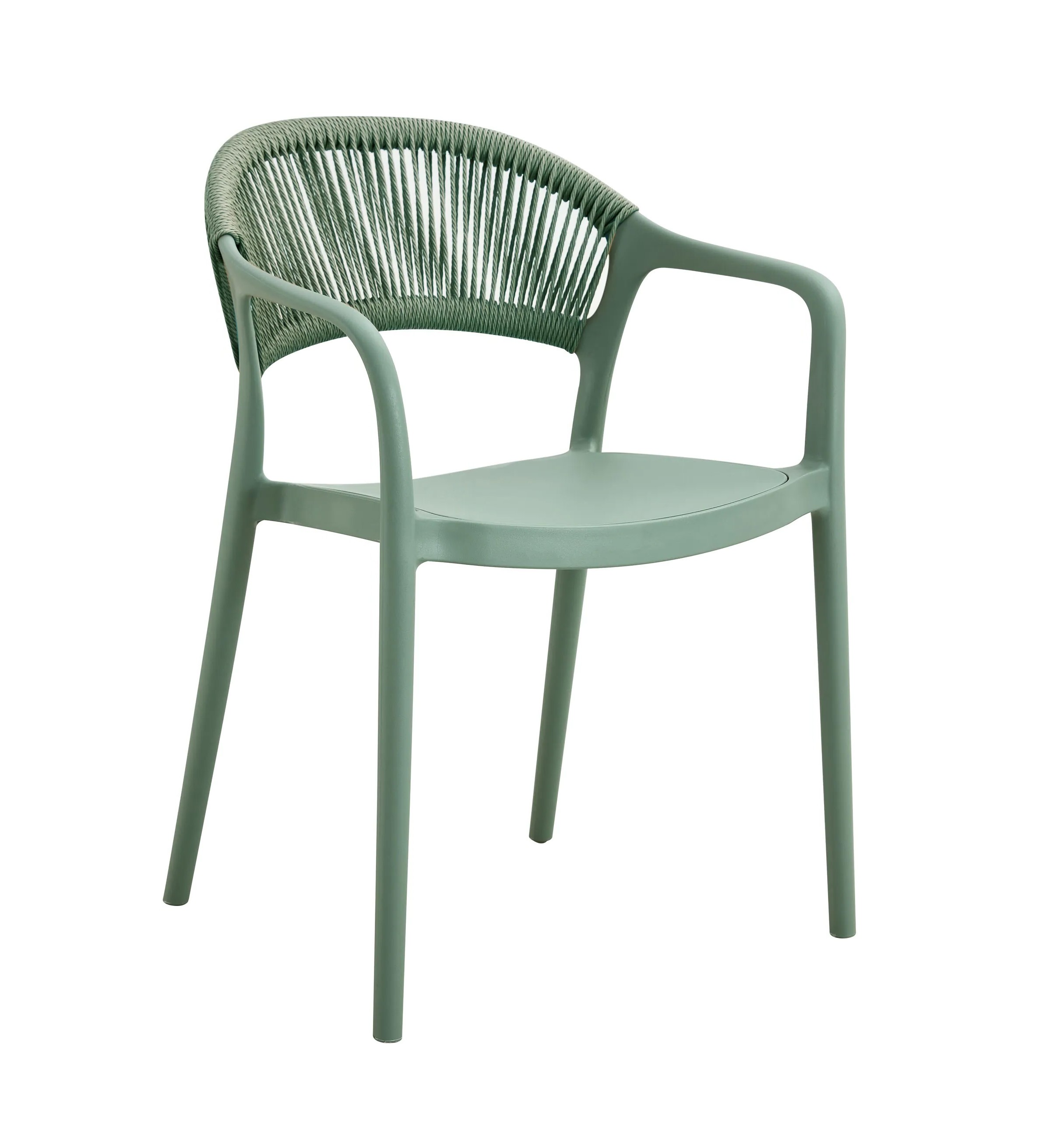 Polipropileno y cuerda verde claro