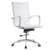 Sillón de oficina IGOR, giratorio, regulación de altura, basculante profundo, malla blanca
