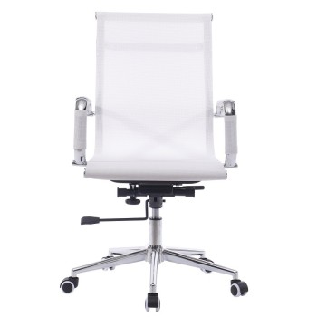 Sillón de oficina IGOR, giratorio, regulación de altura, basculante profundo, malla blanca 2