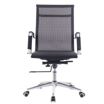 Sillón de oficina IGOR, giratorio, regulación de altura, basculante profundo, malla negra 2