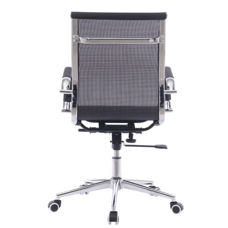 Sillón de oficina IGOR, giratorio, regulación de altura, basculante profundo, malla negra-2