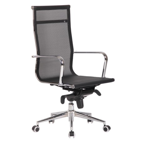 Sillón de oficina ZURICH, alto, malla negra