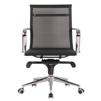 Sillón de oficina ZURICH, giratorio, malla negra 2