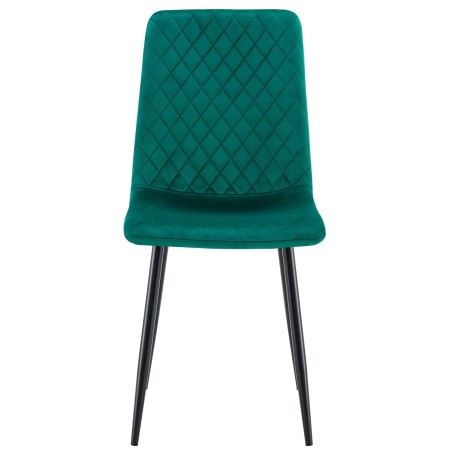 Silla LUCIA NEW, metal, tapizado velvet verde oscuro-0
