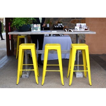 Taburete TOL EK LIMITED, acero, amarillo 2