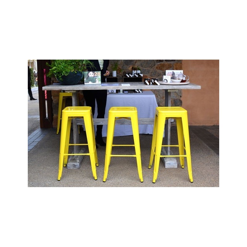 Taburete TOL EK LIMITED, acero, amarillo-0