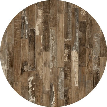 Tablero de mesa Werzalit WER-WOODART, Maracaibo 4614, 60 cms de diámetro