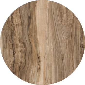 Tablero de mesa Werzalit WER-WOODART, Indian Shesman 4525, 70 cms de diámetro