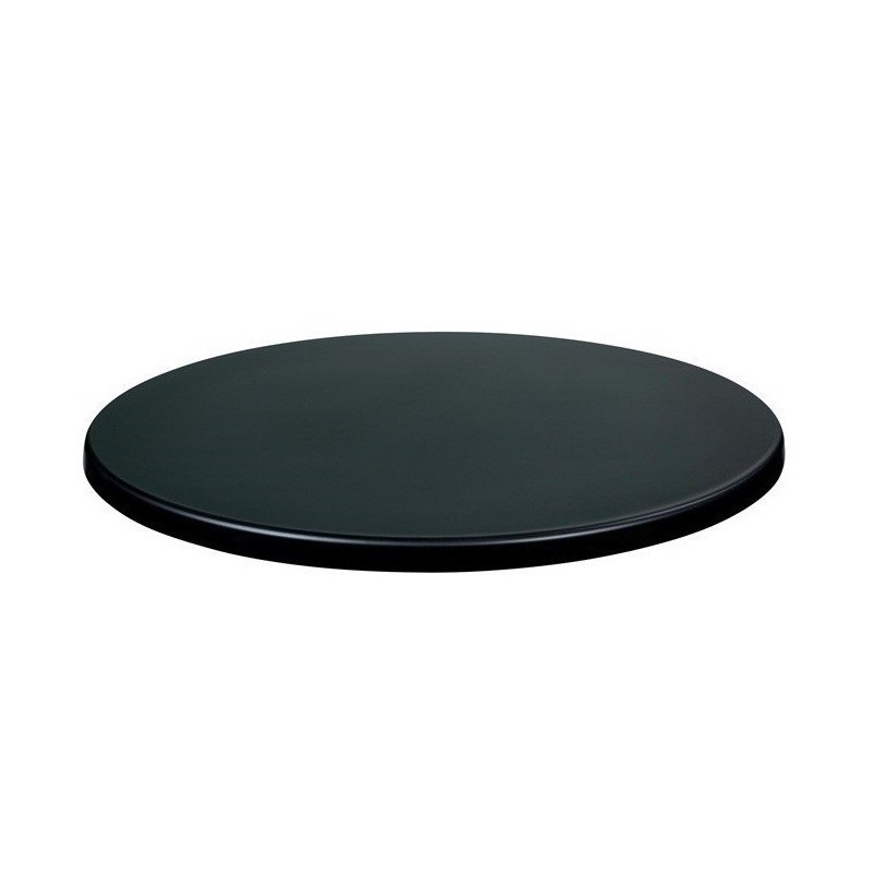 Tablero de mesa Werzalit WER-UNIART, Negro 3190, 80 cms de diámetro